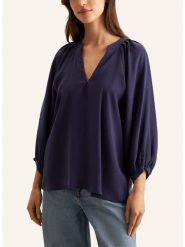 Seidensticker Bluzka w kolorze granatowym rozmiar: 42. Niebieskie bluzki Seidensticker, bez wzorów, bez kołnierzyka, bez ramiączek. Za 194.61 zł.
