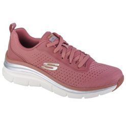 Buty sportowe Sneakersy damskie, Skechers Fashion Fit - Make Moves. Czerwone obuwie sportowe Skechers, bez zapięcia, trekkingowe, Skechers Sport. Za 279.99 zł.