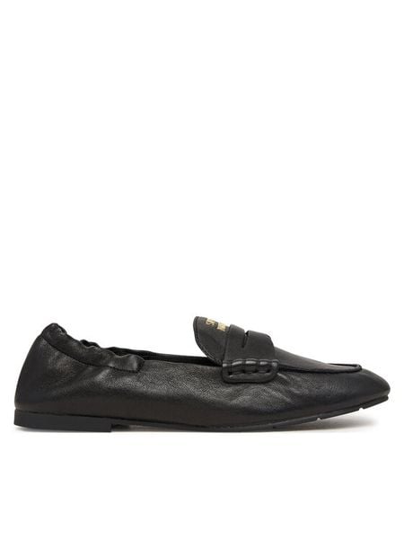Steve Madden Lordsy 11005672 Czarny. Czarne lordsy Steve Madden, bez wzorów, ze skóry, bez obcasa, bez zapięcia. Za 519.99 zł.