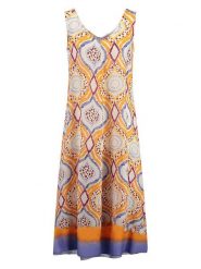 KEY LARGO Sukienka w kolorze pomarańczowym rozmiar: L. Pomarańczowe sukienki KEY LARGO, na co dzień, l, bez wzorów, z wiskozy, bez kołnierzyka, bez ramiączek, midi, proste. Za 143.56 zł.