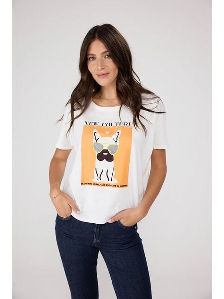 LIEBLINGSSTÜCK Koszulka "Wally" w kolorze białym rozmiar: XS. Białe bluzki LIEBLINGSSTÜCK, xs, bez wzorów, z bawełny, bez kołnierzyka, bez ramiączek. Za 87.81 zł.