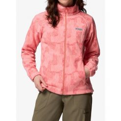 Bluza damska bez kaptura Columbia Benton Springs Printed Full Zip. Czerwone bluzy Columbia, bez wzorów, bez kaptura. Za 251.99 zł.
