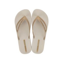 Japonki damskie Ipanema Bossa Soft V. Brązowe klapki Ipanema, bez wzorów, bez obcasa. Za 79.99 zł.