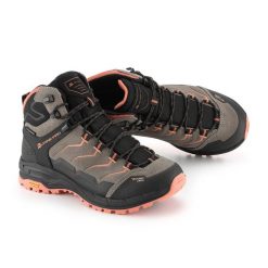 Buty wysokie trekkingowe damskie Alpine Pro Crede Vibram. Brązowe trekkingi Alpine Pro, trekkingowe. W wyprzedaży za 699.00 zł.