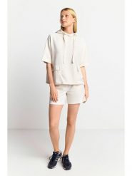 Rich & Royal Bluza w kolorze kremowym rozmiar: L. Brązowe bluzy Rich & Royal, l, bez wzorów, z kapturem. Za 258.52 zł.