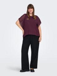 ONLY Carmakoma Bluzka w kolorze fioletowym rozmiar: 42. Różowe bluzki Only Carmakoma, bez wzorów, bez kołnierzyka, bez ramiączek. Za 78.84 zł.