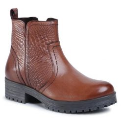 Botki Lasocki. Brązowe botki Lasocki, bez wzorów, bez obcasa, na płaskiej podeszwie, bez zapięcia. Za 102.99 zł.