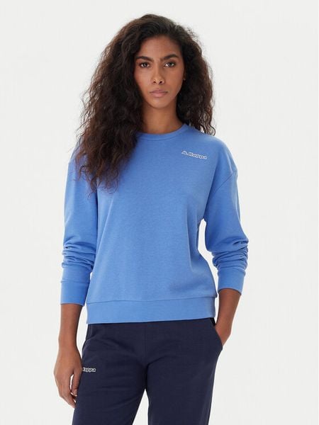 Kappa Bluza Logo Fekka 371M5EW Niebieski Regular Fit. Niebieskie bluzy Kappa, l, bez wzorów, z bawełny, bez kaptura. Za 79.99 zł.