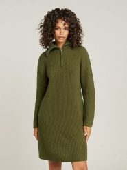 G-Star Sukienka dzianinowa w kolorze khaki rozmiar: L. Brązowe sukienki G-Star, na co dzień, l, bez wzorów, z dzianiny, retro, bez kołnierzyka, bez ramiączek, mini, proste. Za 184.89 zł.