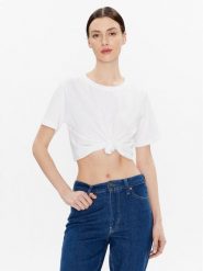 Calvin Klein T-Shirt K20K205410 Biały Regular Fit. Białe t-shirty Calvin Klein, xxl, bez wzorów, z bawełny, bez kołnierzyka, bez ramiączek. Za 159.99 zł.