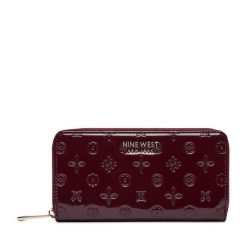 Portfel Nine West. Czerwone portfele Nine West, bez wzorów. Za 89.99 zł.