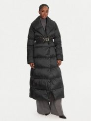 TWINSET Płaszcz zimowy 252TT2050 Czarny Regular Fit. Czarne płaszcze Twinset, na zimę, bez wzorów, z syntetyku, bez kaptura. Za 2,249.00 zł.