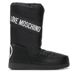 Śniegowce LOVE MOSCHINO. Czarne trapery i śniegowce Love Moschino. Za 599.99 zł.