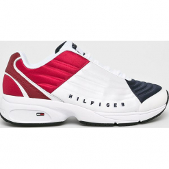 Tommy Jeans - Buty. Białe obuwie sportowe Tommy Jeans, z gumy, bez zapięcia. W wyprzedaży za 439.90 zł.