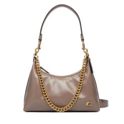 Torebka Coach. Szare torebki klasyczne Coach, bez wzorów, bez dodatków. Za 1,809.00 zł.