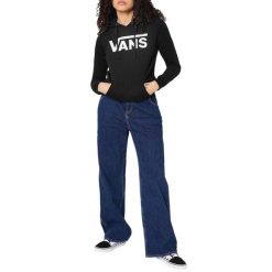 Bluza sportowa damska Vans classic v boyfriend fit. Czarne bluzy sportowe Vans, m, bez wzorów, z bawełny, z kapturem. Za 429.99 zł.