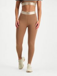 Steve Madden Legginsy sportowe "Islip" w kolorze jasnobrązowym rozmiar: XL. Brązowe legginsy Steve Madden, xl, bez wzorów, outdoorowe. Za 105.63 zł.