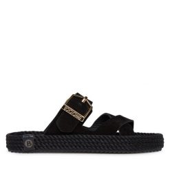 Klapki Bohonomad. Czarne klapki Bohonomad, bez wzorów, bez obcasa. Za 259.99 zł.