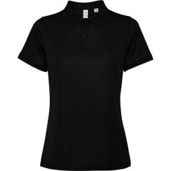 Damska Koszulka Polo Z Krótkim Rękawem Tormo. Czarne koszulki polo ROLY, bez wzorów, bez kołnierzyka, bez ramiączek. Za 47.99 zł.