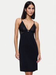 Triumph Koszula nocna Aura Spotlight 10225033 Czarny Regular Fit. Czarne koszule nocne Triumph, bez wzorów, bez ramiączek. Za 189.99 zł.