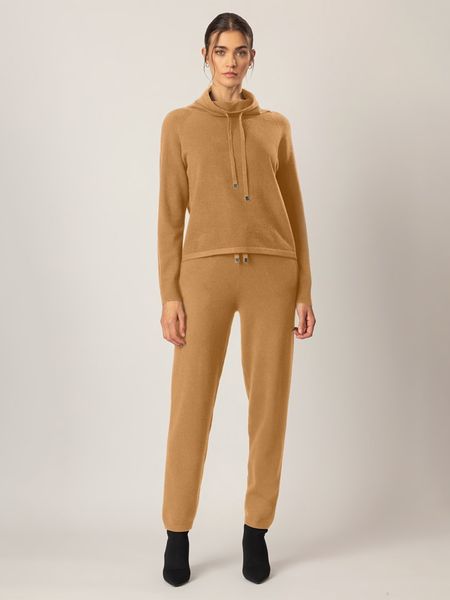 APART Sweter w kolorze jasnobrązowym rozmiar: 44/46. Brązowe swetry Apart, bez wzorów, z kaszmiru, bez ramiączek. Za 215.71 zł.