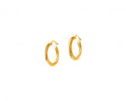 Złote kolczyki - koła, 20 mm. Żółte kolczyki Apart, złote. Za 1,899.00 zł.