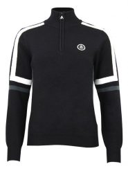 Peak Mountain Sweter "Asta" w kolorze czarnym rozmiar: S. Czarne swetry Peak Mountain, s, bez wzorów, bez ramiączek. Za 235.45 zł.