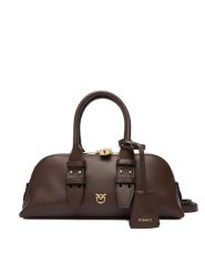 PINKO Torebka Bowling Bag Baguette AI 25-26 PLTT 105334 A0QO Brązowy. Brązowe torebki klasyczne Pinko, bez wzorów, ze skóry, bez dodatków. Za 1,849.00 zł.