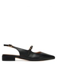 Sergio Bardi Baleriny WYL4078-1Z-SB Czarny. Czarne baleriny Sergio Bardi, bez wzorów, ze skóry, bez obcasa. Za 279.99 zł.