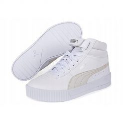 Buty Sportowe Damskie Puma Carina Mid. Białe obuwie sportowe Puma, bez zapięcia. Za 184.80 zł.