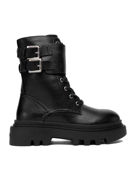 Juicy Couture Trzewiki CEO-HY63020S-2 Czarny. Czarne botki Juicy Couture, bez wzorów, z materiału, bez obcasa, na płaskiej podeszwie, bez zapięcia. Za 329.99 zł.