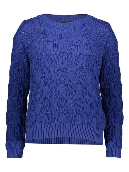 More & More Sweter w kolorze niebieskim rozmiar: 36. Niebieskie swetry More & More, bez wzorów, bez ramiączek. Za 100.52 zł.