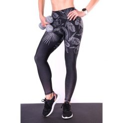 Legginsy z wysokim stanem na siłownię damskie 2skin OMBRE JUNGLE BLACK. Czarne legginsy 2SkIN, s, bez wzorów, z elastanu, z podwyższonym stanem. Za 69.99 zł.