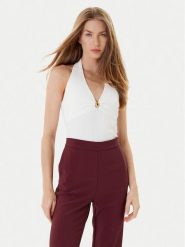 Marciano Guess Bluzka 5YGR01 5875Z Kremowy Slim Fit. Białe bluzki Marciano Guess, s, z aplikacjami, z wiskozy, bez kołnierzyka, bez ramiączek. Za 208.99 zł.