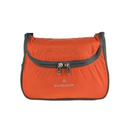 Kosmetyczka turystyczna Cosmetic bag. Brązowe kufry i kosmetyczki BERGSON, bez wzorów, z materiału, bez dodatków. Za 63.99 zł.
