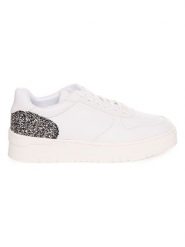Twinset Sneakersy w kolorze srebrno-biało-czarnym rozmiar: 41. Białe trampki Twinset, bez wzorów, bez zapięcia. Za 180.91 zł.