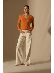 Perfect Cashmere Kaszmirowy sweter w kolorze pomarańczowym rozmiar: S. Pomarańczowe swetry Perfect Cashmere, s, bez wzorów, z kaszmiru, bez ramiączek. Za 326.99 zł.