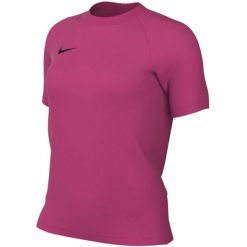 Koszulka damska Nike Dri-Fit Park VIII. Czerwone bluzki Nike, bez wzorów, z materiału, sportowe, bez kołnierzyka, bez ramiączek. Za 66.99 zł.