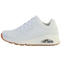Buty sportowe Sneakersy damskie, Uno-Stand on Air. Białe obuwie sportowe Skechers, z materiału, bez zapięcia, trekkingowe, Skechers Sport. Za 309.00 zł.