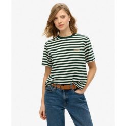 Koszulka jednokolorowa Country Club. Zielone koszulki sportowe Superdry, bez wzorów, z bawełny, bez ramiączek. Za 123.20 zł.