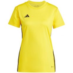 Koszulka damska adidas Tabela 23 Jersey. Czarne bluzki Adidas, xl, bez wzorów, z jersey, sportowe, bez kołnierzyka, bez ramiączek. Za 69.00 zł.