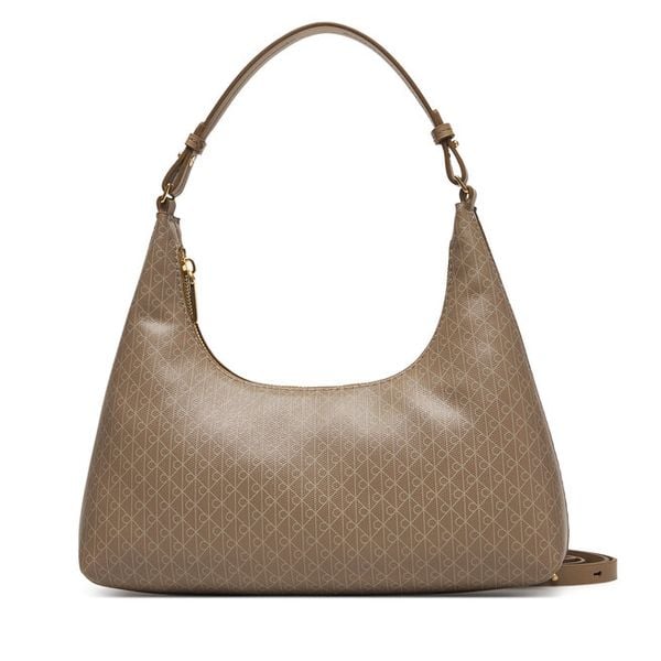 Torebka Calvin Klein. Brązowe torebki klasyczne Calvin Klein, bez wzorów, bez dodatków. Za 529.99 zł.