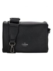 Charm Torebka w kolorze czarnym - 21 x 12 x 7,5 cm rozmiar: onesize. Czarne torby na ramię Charm, bez wzorów, z materiału, na ramię, bez dodatków. Za 135.49 zł.