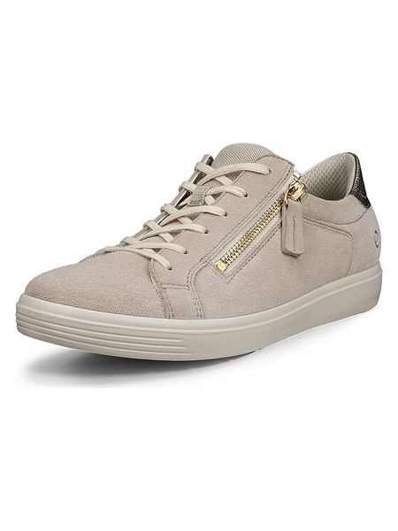 Ecco Skórzane sneakersy "Classic" w kolorze beżowym rozmiar: 41. Brązowe trampki ecco, bez wzorów, bez zapięcia. Za 309.95 zł.