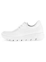 Gabor Skórzane sneakersy w kolorze białym rozmiar: 35,5. Białe trampki Gabor, bez wzorów, ze skóry, bez zapięcia. Za 303.95 zł.