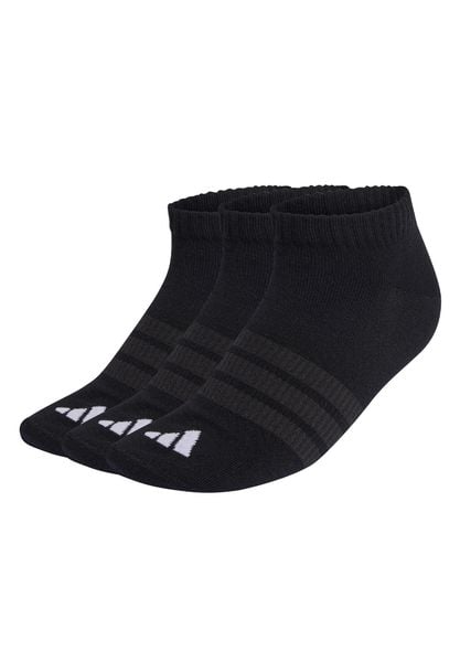 Skarpety adidas Thin & Light Essentials Low Cut 3-pak. Czarne skarpety Adidas, bez wzorów, z bawełny. Za 42.99 zł.
