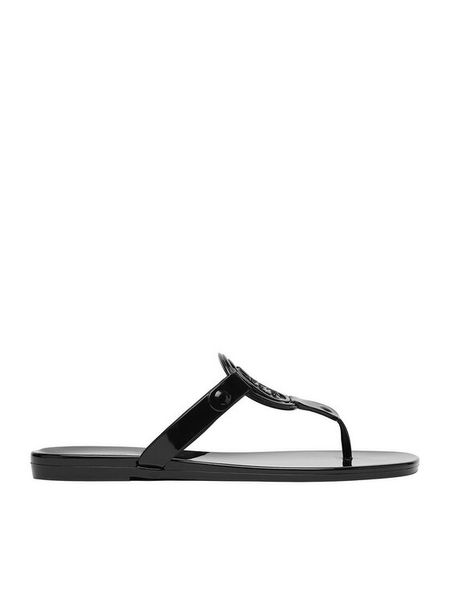 Nine West Japonki CEO-CT0906-1 Czarny. Czarne klapki Nine West, bez wzorów, z syntetyku, bez obcasa. Za 79.99 zł.