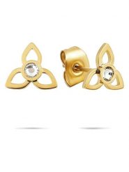 Tamaris Kolczyki-wkrętki z cyrkoniami rozmiar: onesize. Żółte kolczyki Tamaris, z cyrkonią, ze stali. Za 86.99 zł.