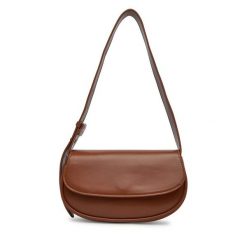 Torebka DeeZee. Brązowe torebki klasyczne DeeZee, bez wzorów, bez dodatków. Za 119.99 zł.