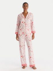 Kate Spade Piżama KSI82772 Różowy Regular Fit. Czerwone piżamy Kate Spade, bez wzorów, z syntetyku, bez ramiączek. Za 559.99 zł.